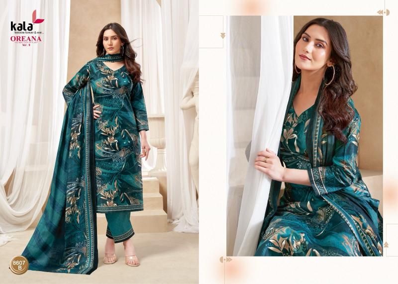 Kala oreana vol-9 cotton dress materials wholesale
